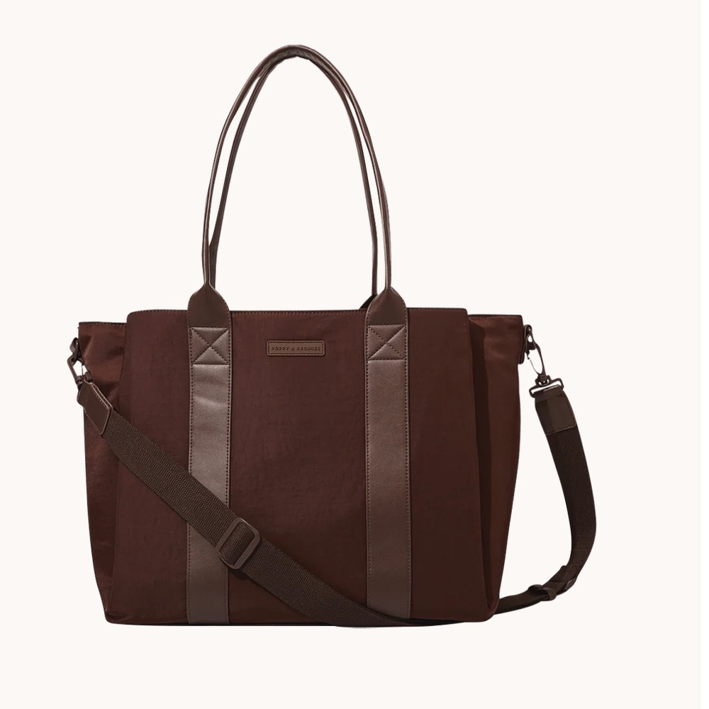 Poppy and Peonies daily tote bag